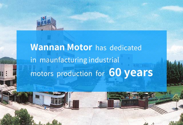 Wannan Motor has dedicated in maunfacturing industrial motors production for 60 years.